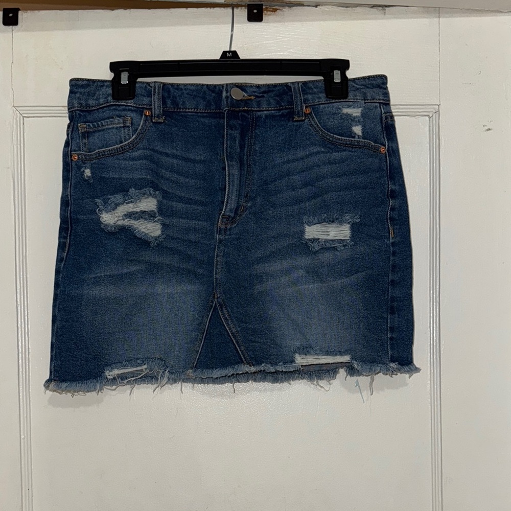 Tinseltown Blue Mini Pencil Skirt for Casual Night Out